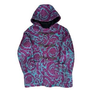 Versace Magenta & Teal Floral Coat